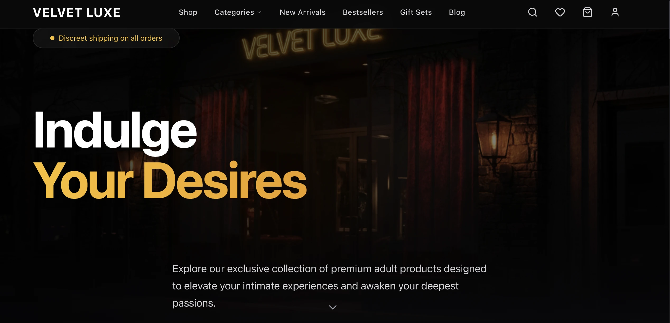Velvet Luxe Template design preview